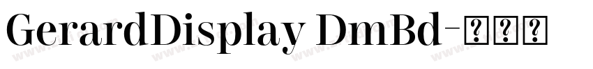 GerardDisplay DmBd字体转换